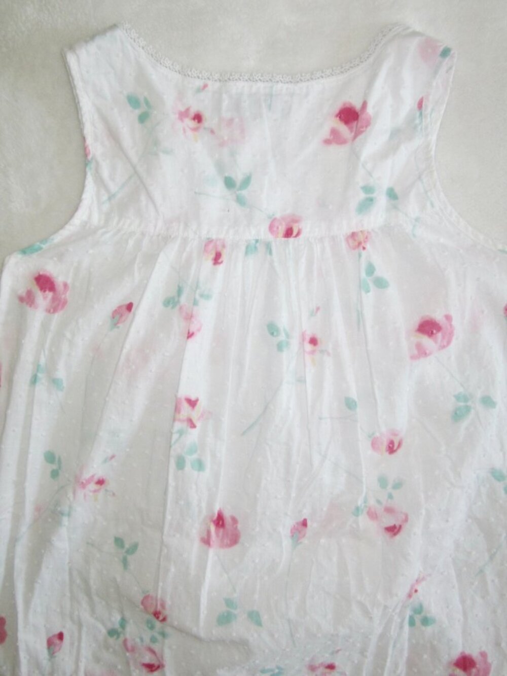 EILEEN WEST Sleeveless Cotton Nightgown Women's XS - Picture 7 of 12